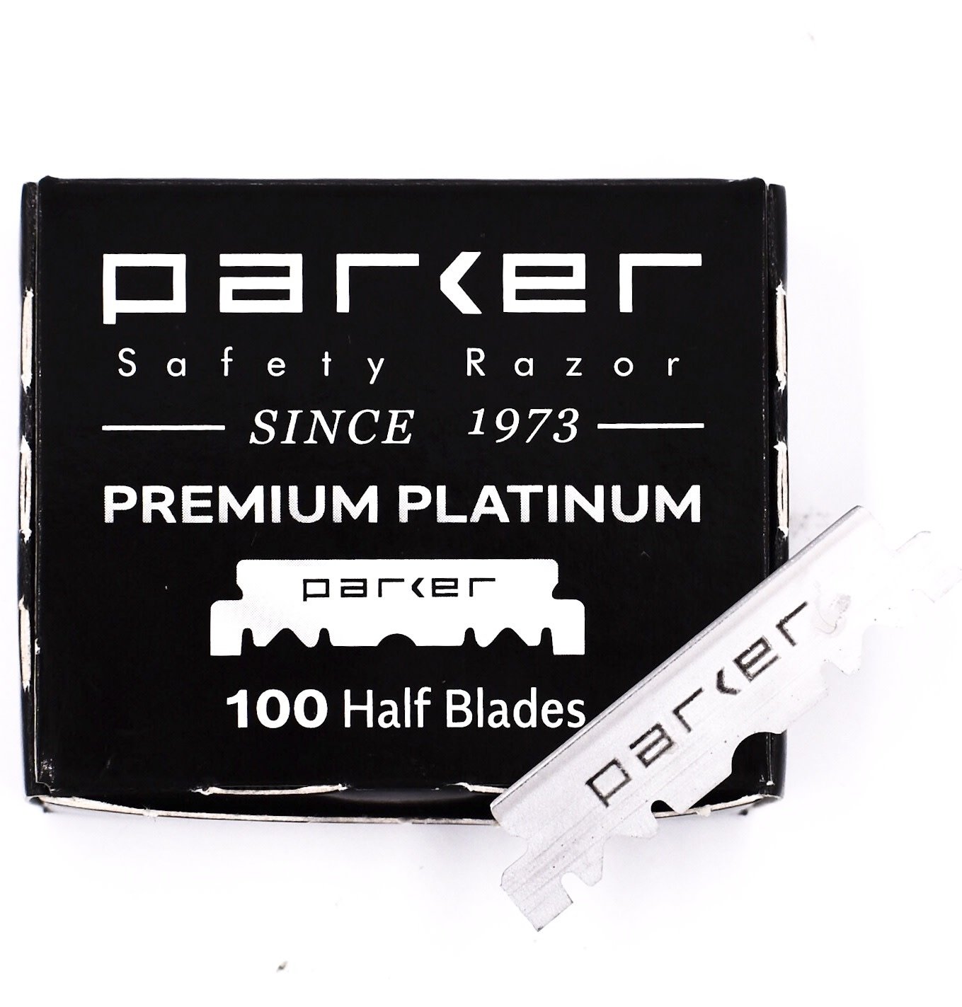 Demi-Lames pour rasoir de barbier "Premium Platinum" (100 Lames)