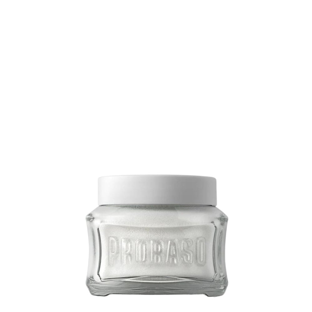 Crème de pré-rasage au thé vert et à l'avoine - Pour peau sensible (100ml/3.6oz)