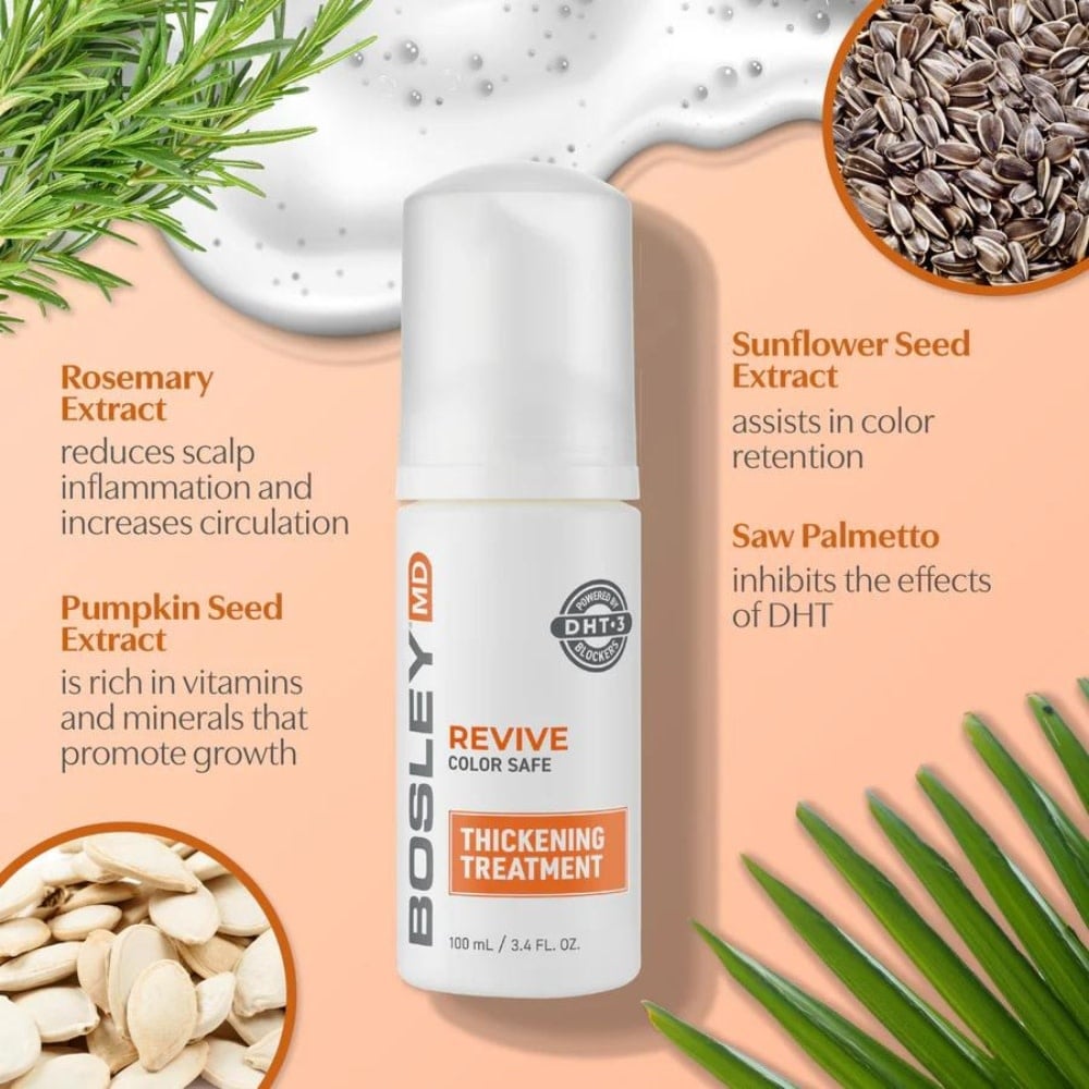 Bosley MD - Traitement épaississant "BosRevive" - Pour cheveux visiblement clairsemés colorés