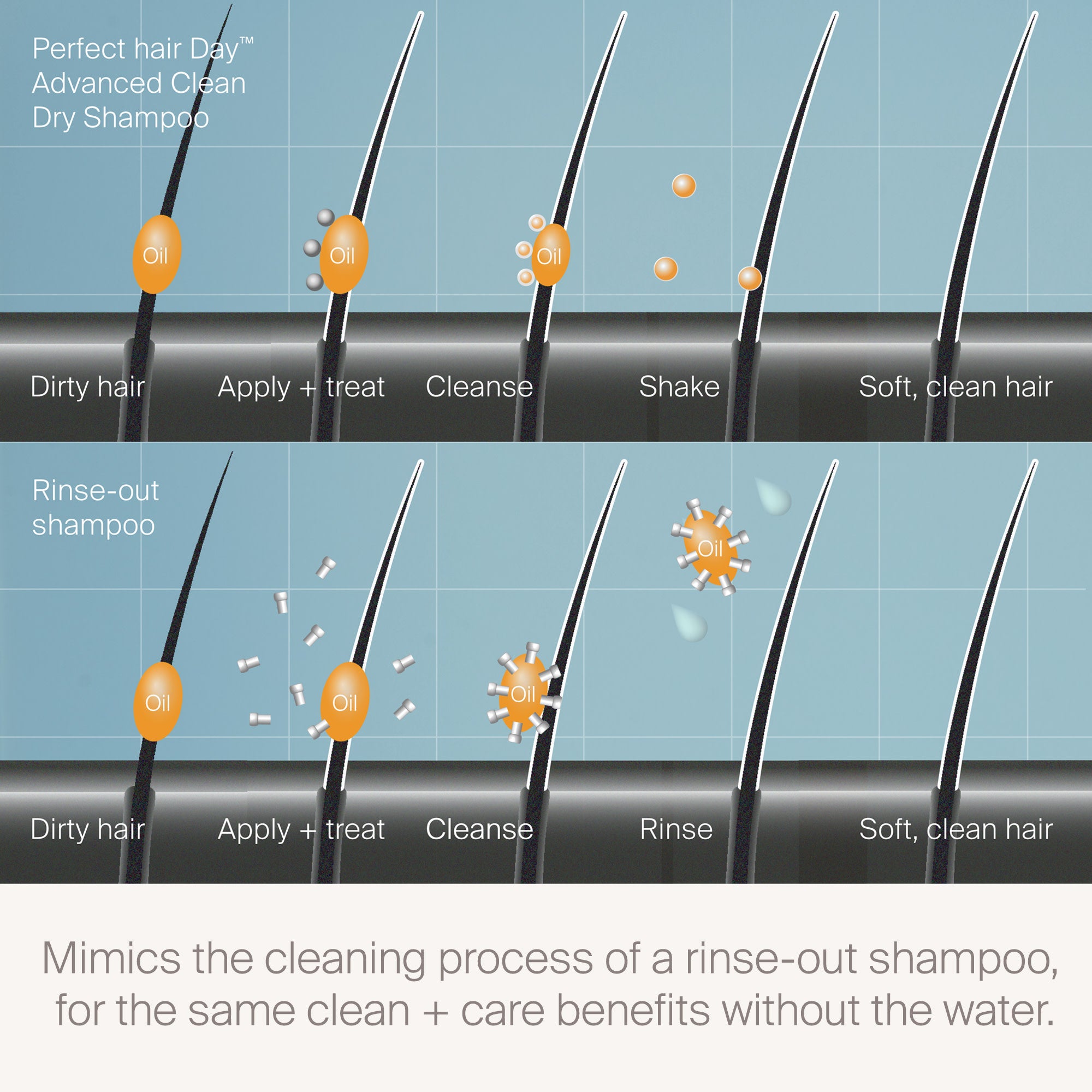 Shampoing sec "Perfect hair Day advanced clean"