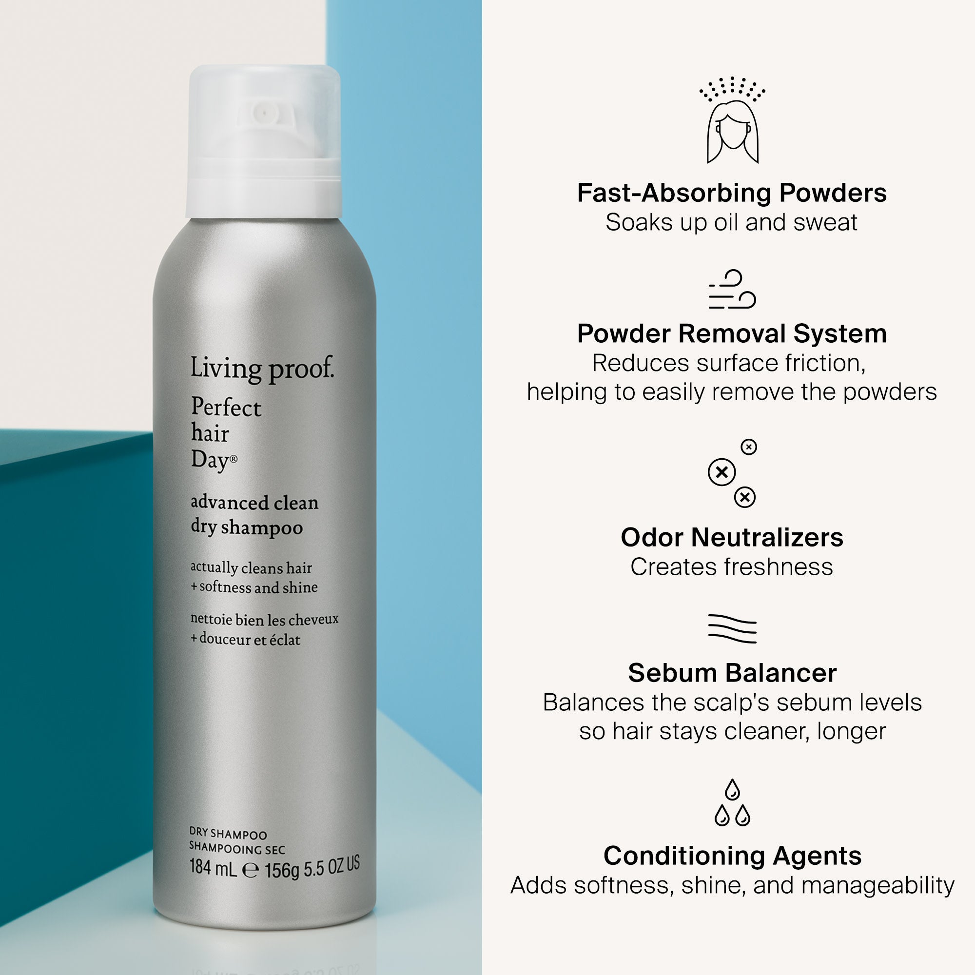 Shampoing sec "Perfect hair Day advanced clean"