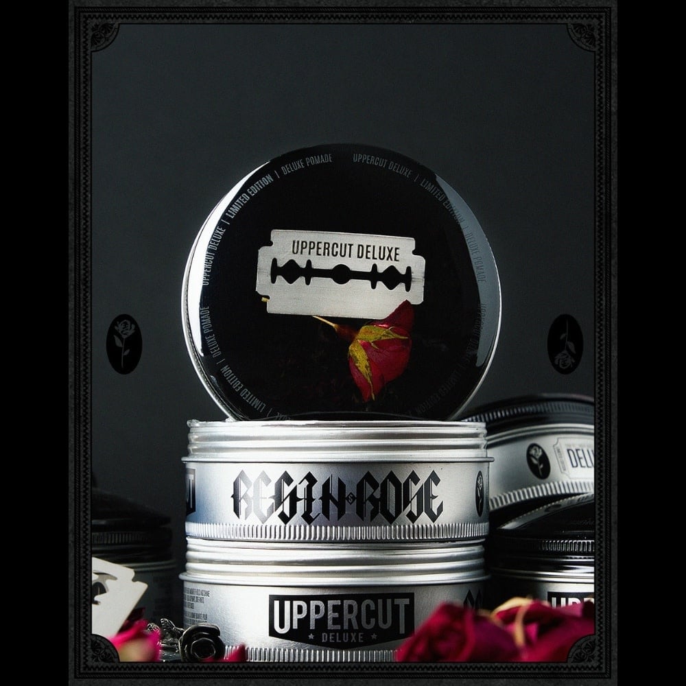 Uppercut Deluxe - Pommade "Resin & Rose Deluxe Pomade" - Tenue forte et brillance élevé (100g/3.5oz)