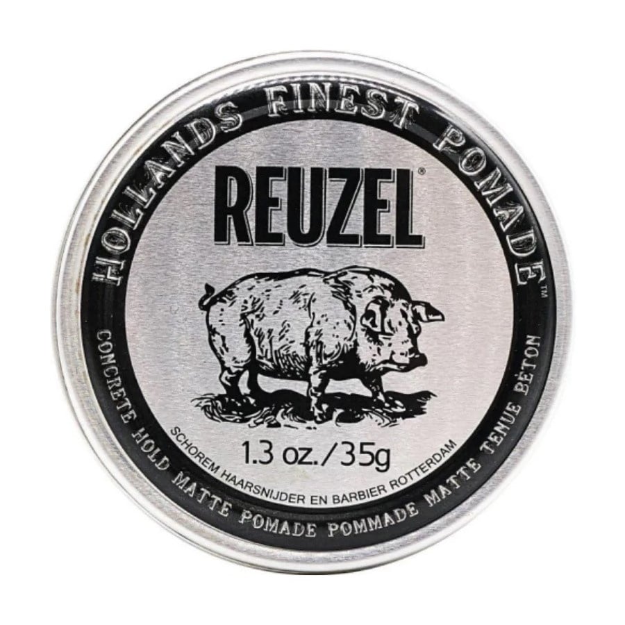 Reuzel - Pommade "Concrete Hold Pomade" - Tenue super forte fini mat (Argent)