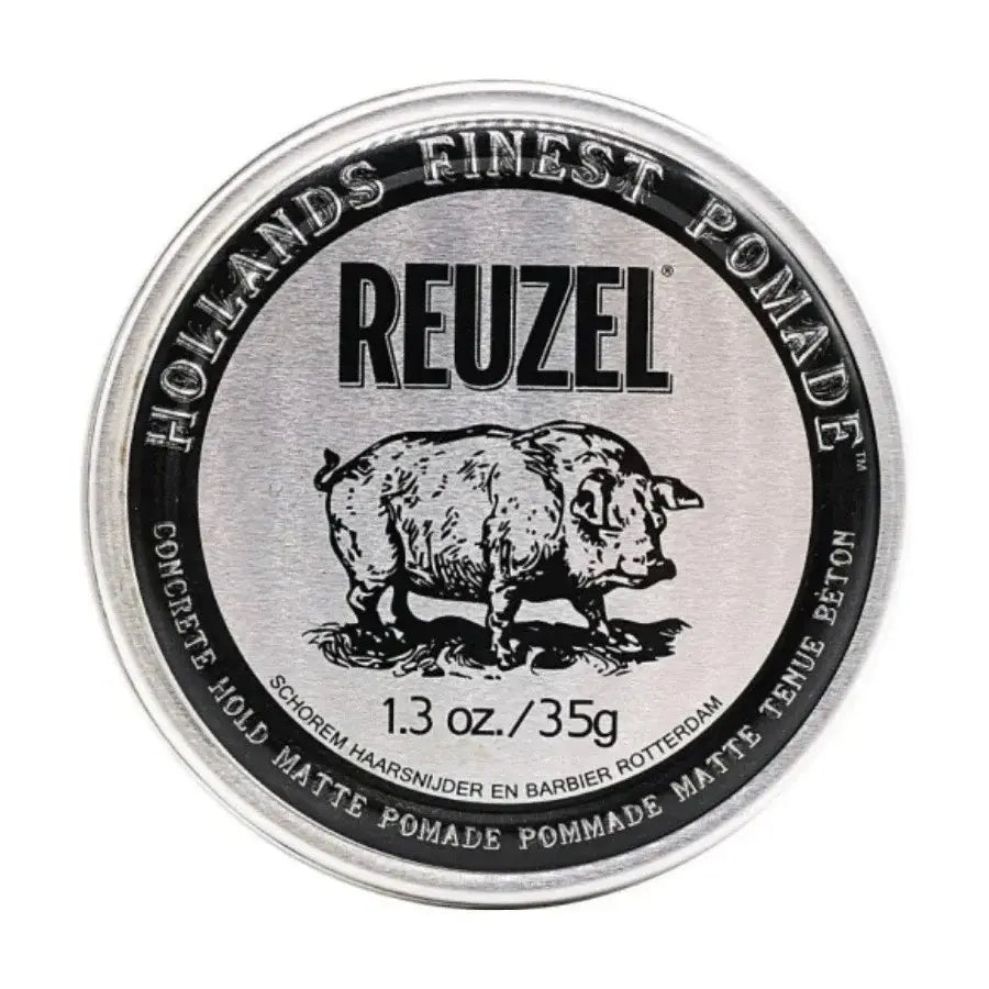 Reuzel - Pommade "Concrete Hold Pomade" - Tenue super forte fini mat (Argent)