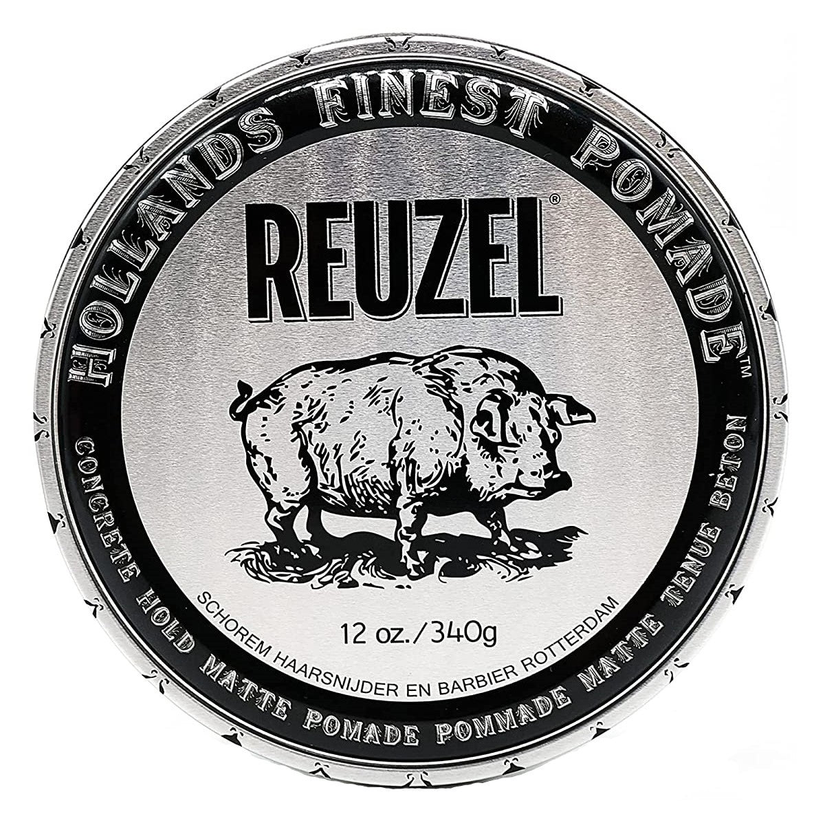 Reuzel - Pommade "Concrete Hold Pomade" - Tenue super forte fini mat (Argent)
