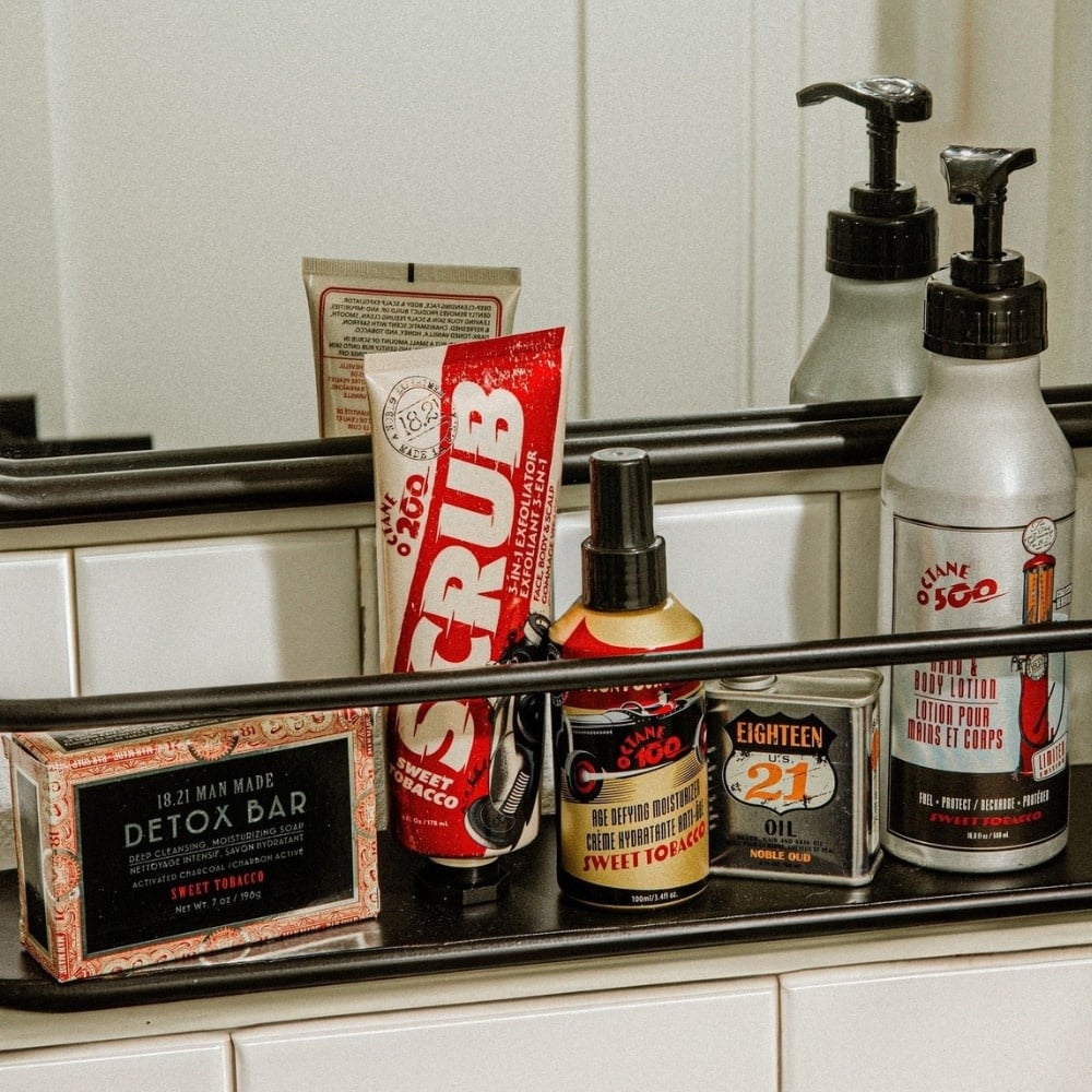 18.21 Man Made - Crème hydratante anti-age pour le visage "Sweet Tobacco Octane 100"