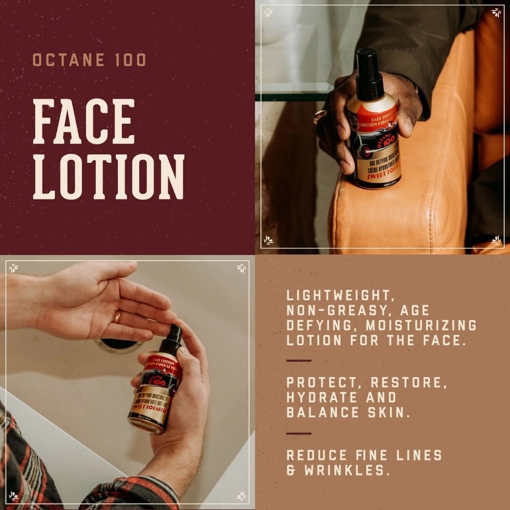 18.21 Man Made - Crème hydratante anti-age pour le visage "Sweet Tobacco Octane 100"
