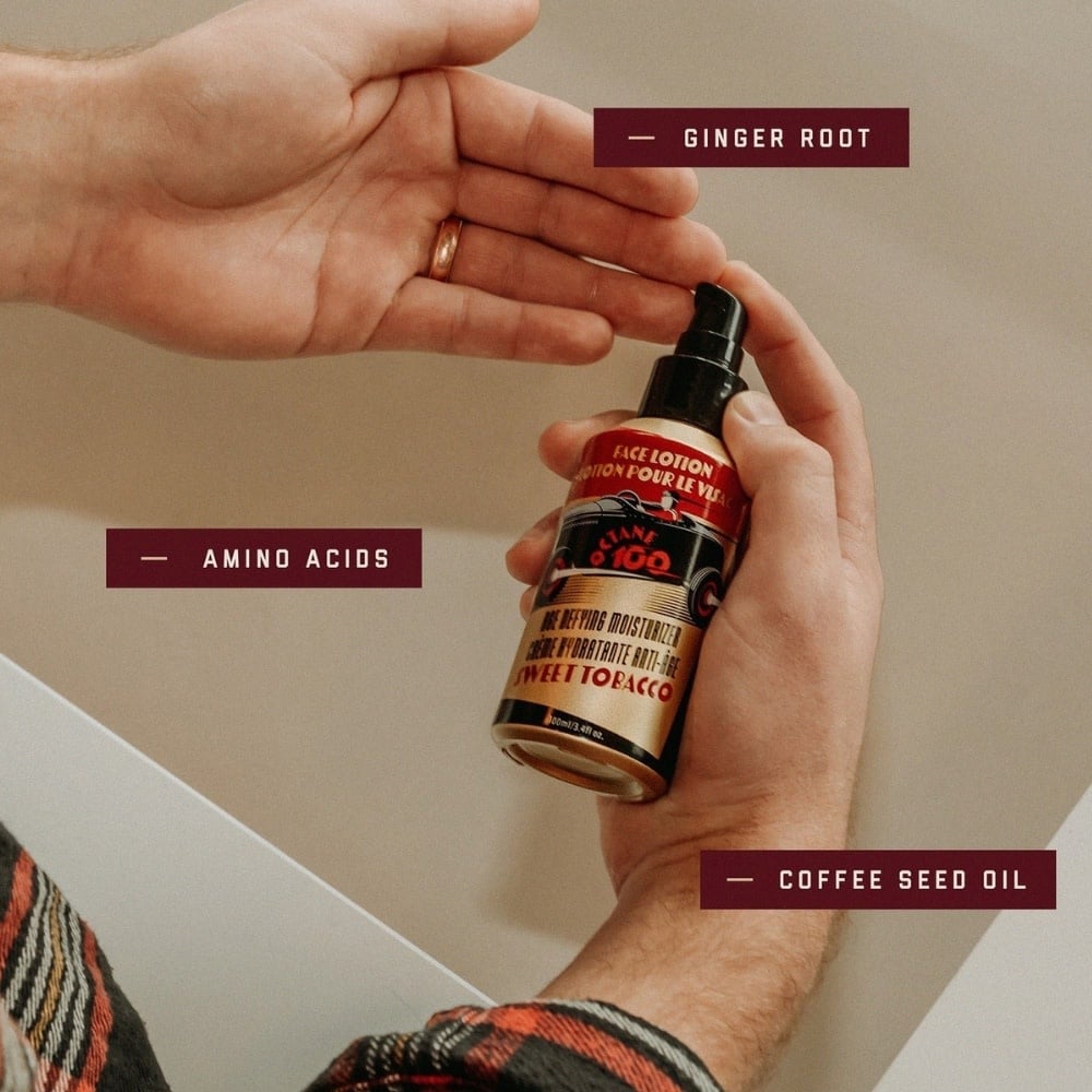 18.21 Man Made - Crème hydratante anti-age pour le visage "Sweet Tobacco Octane 100"