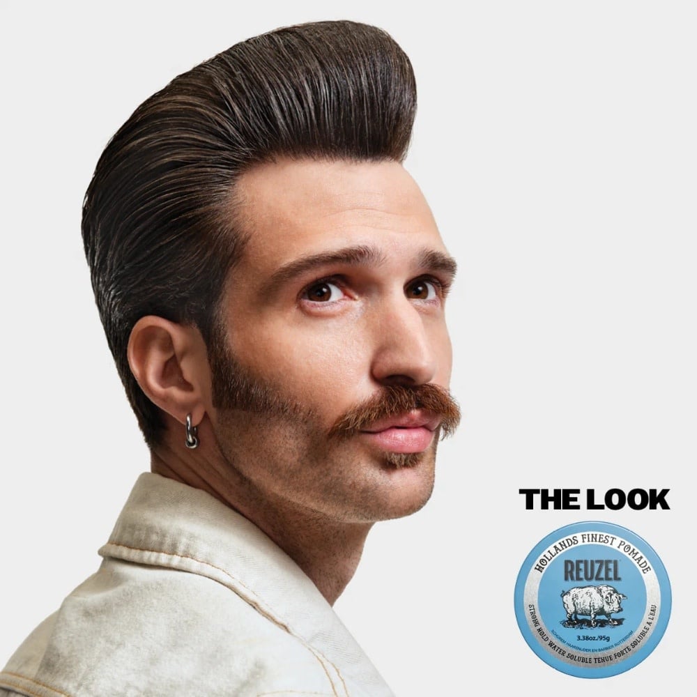 Pommade "Blue Pomade" - Tenue forte, brillance élevée