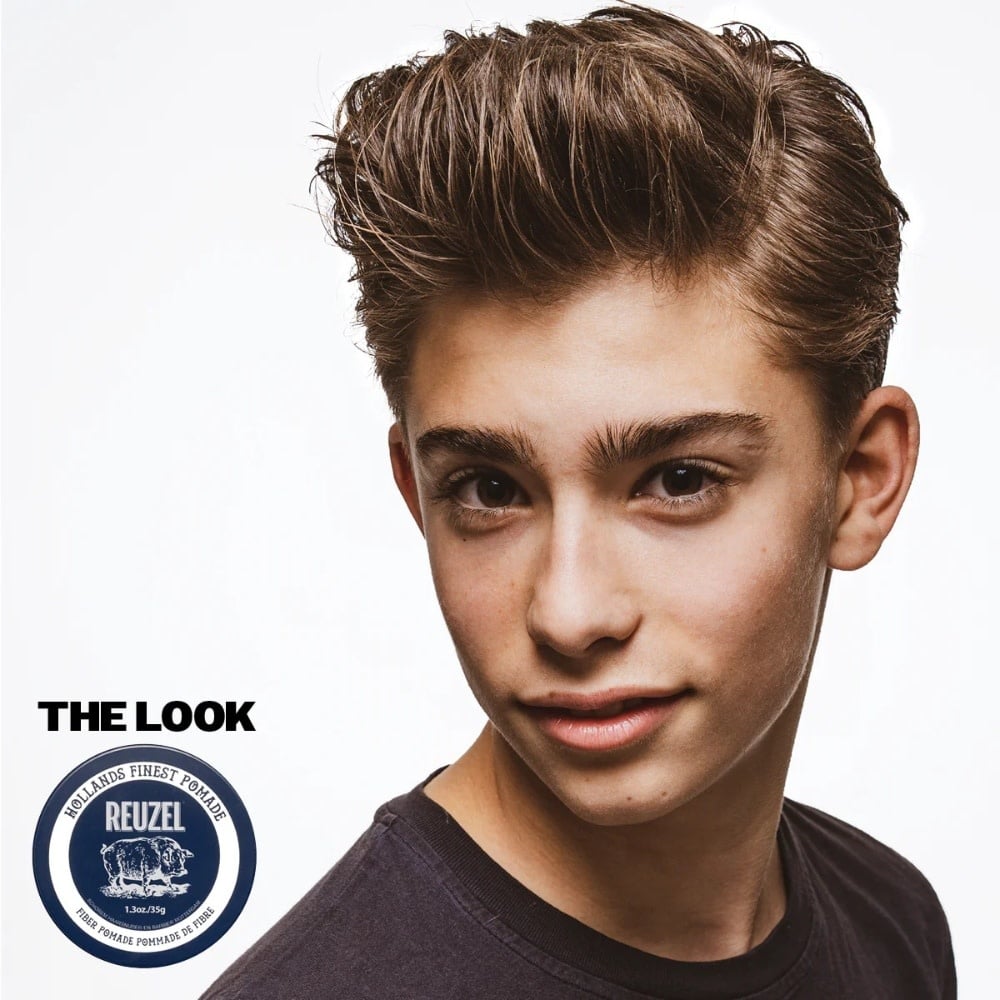 Pommade de fibre "Fiber Pomade" - Tenue ferme et flexible, fini naturelle (Navy)