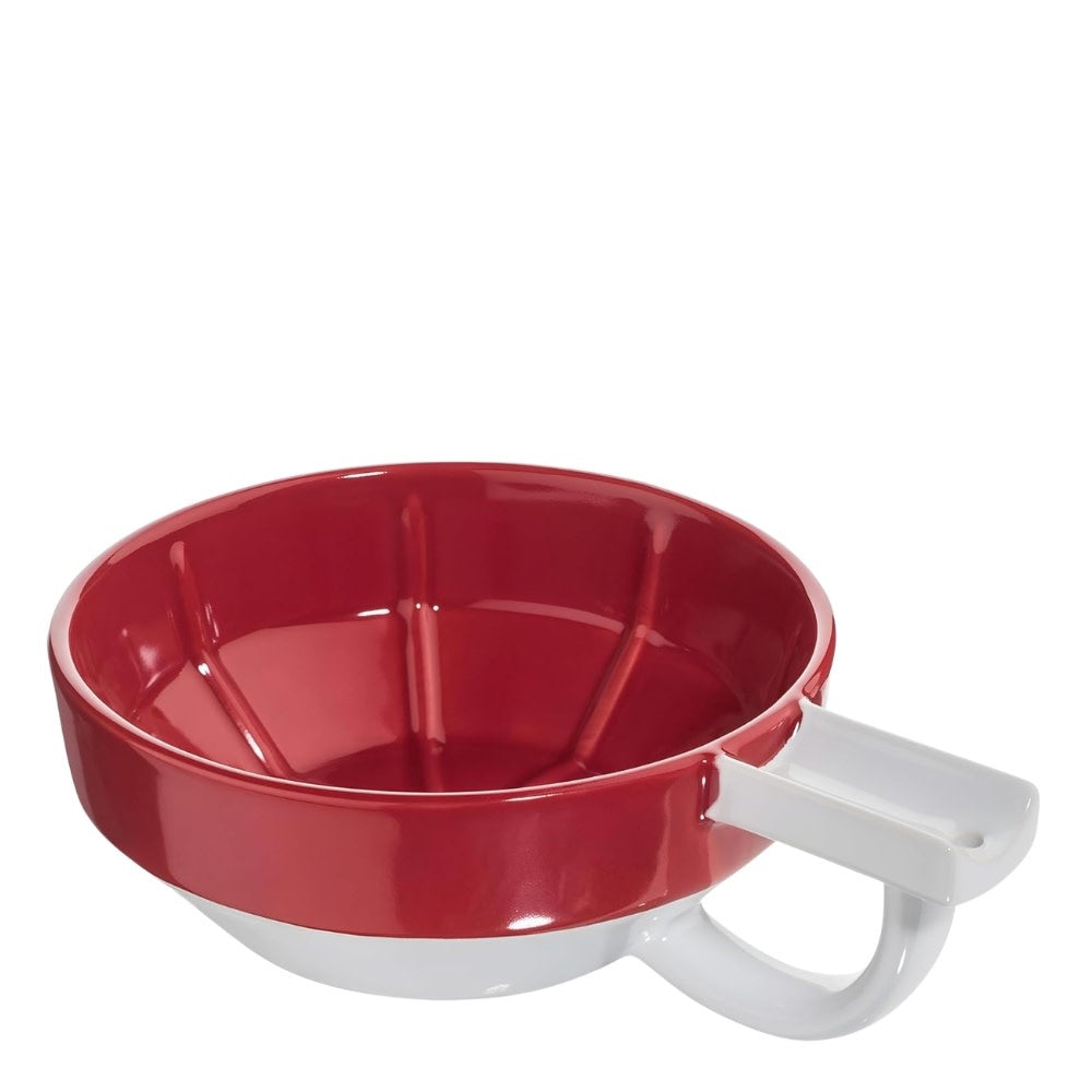 Fine Accoutrements - Bol à mousse de rasage "Shaving Lather Bowl" - Rouge/Blanc