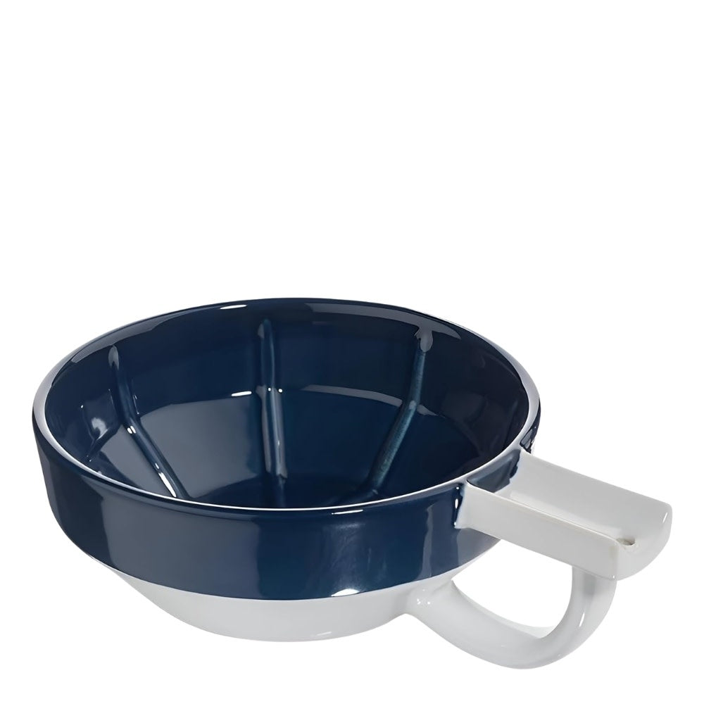 Fine Accoutrements - Bol à mousse de rasage "Shaving Lather Bowl" - Bleu/Blanc