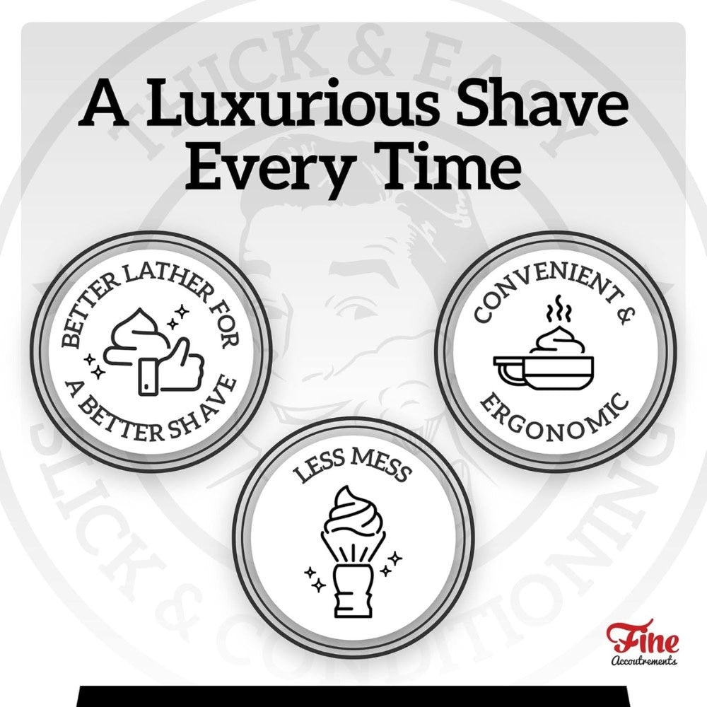 Bol à mousse de rasage "Shaving Lather Bowl" - Rouge/Blanc