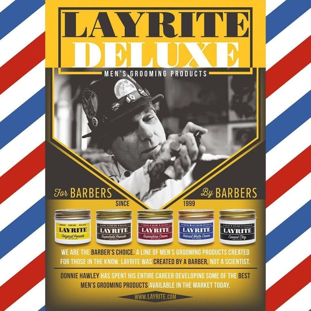 Layrite Deluxe - Pâte d'argile "Cement Clay" - Tenu forte, fini mat