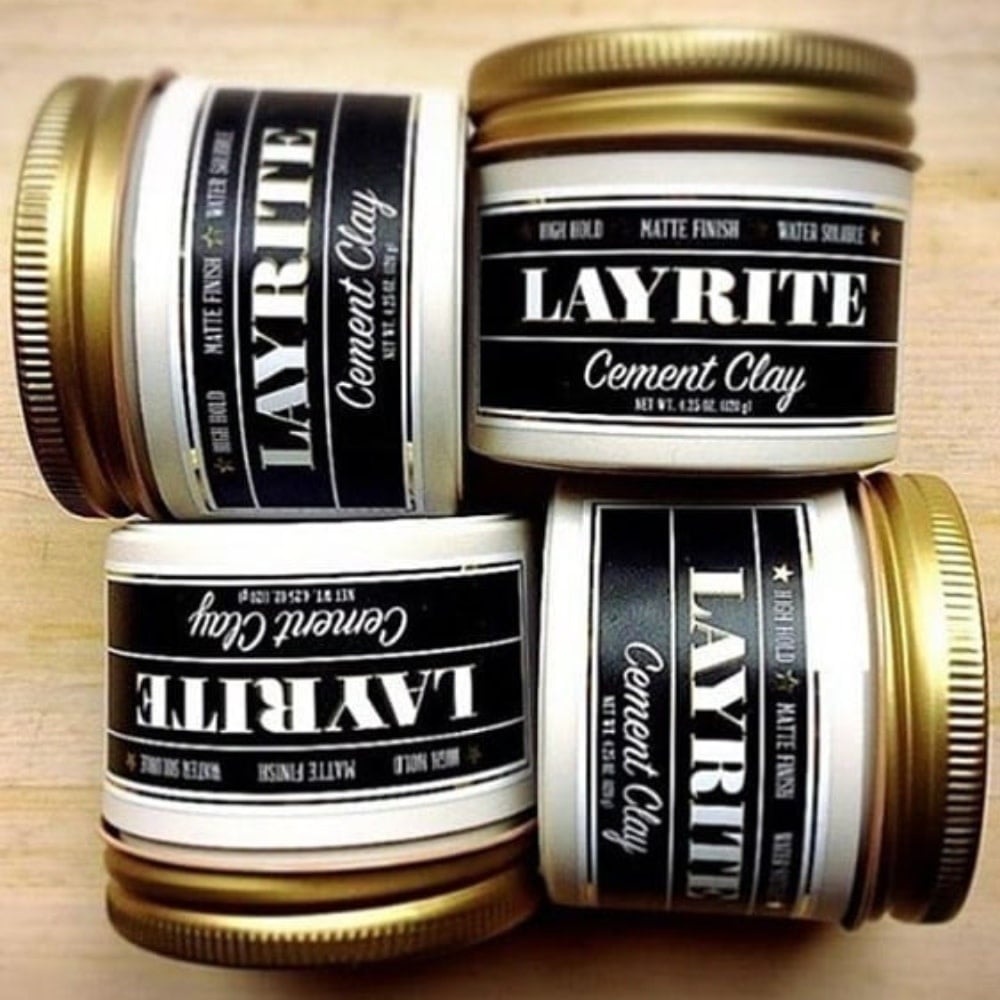 Layrite Deluxe - Pâte d'argile "Cement Clay" - Tenu forte, fini mat