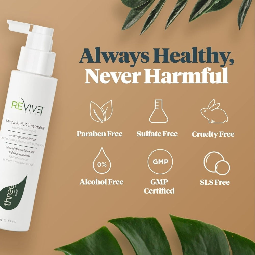 Traitement activateur "Micro-Activ3 Treat" favorise la résistance et la santé des cheveux - Pour tous types de cheveux clairsemés (150ml/5.1oz)