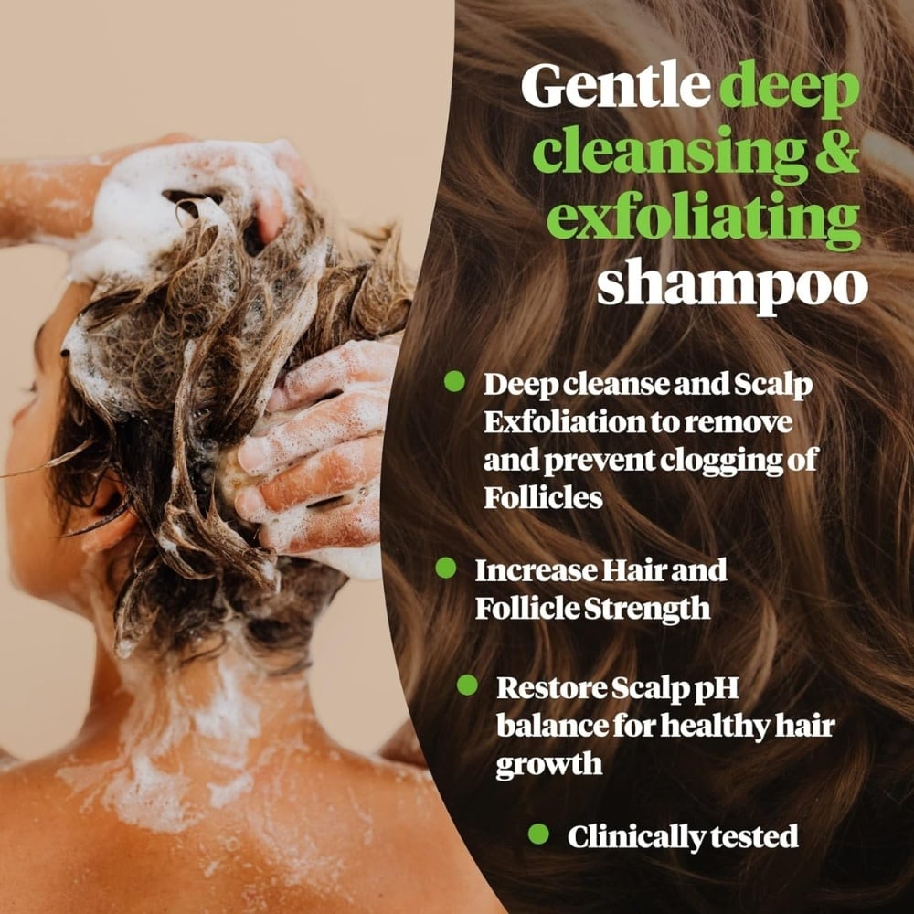 Revive Procare - Shampoing nettoyant "Prep" favorise une croissance saine des cheveux - Pour tous types de cheveux clairsemés