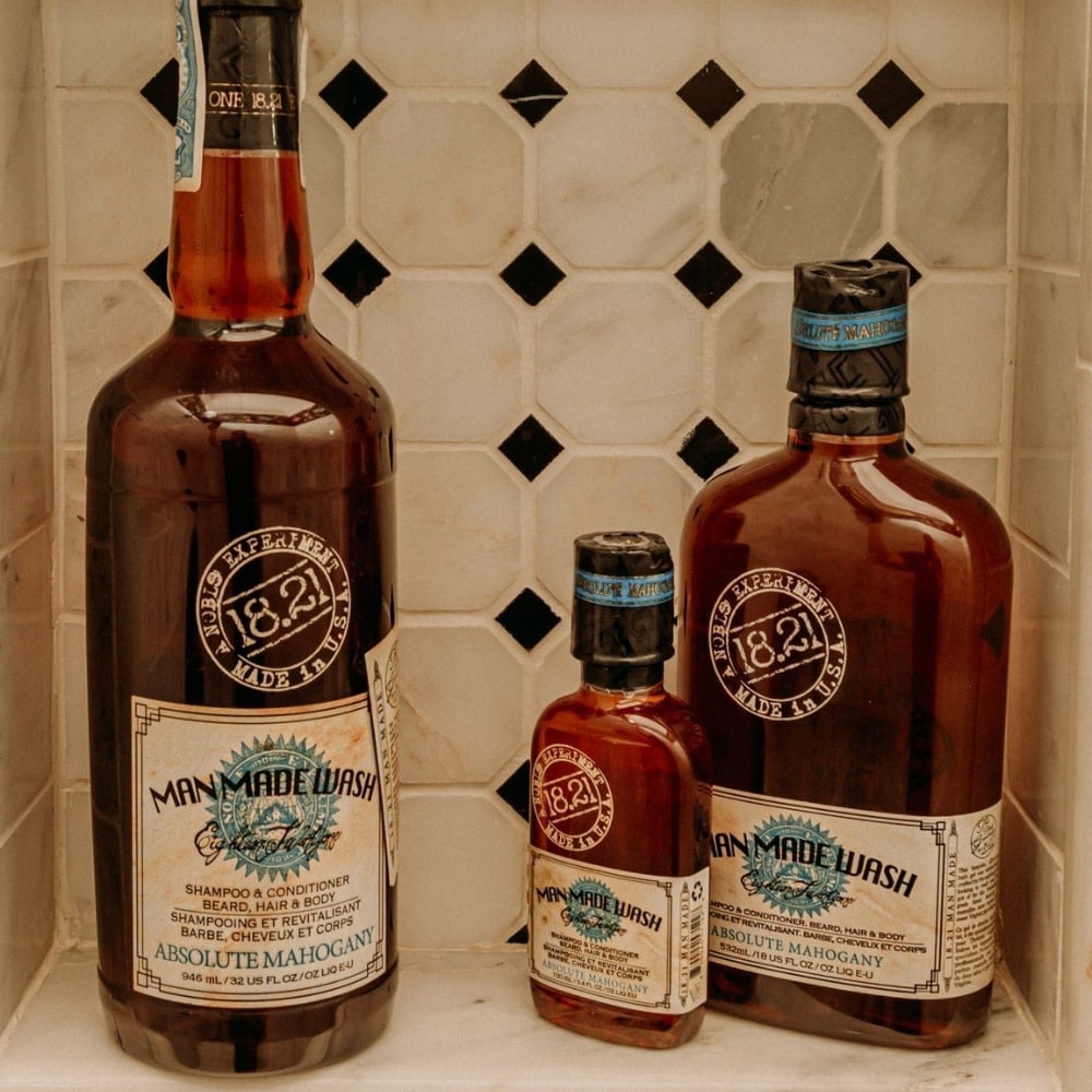 Nettoyant 3 en 1 barbe, cheveux et corps "Absolute Mahogany"