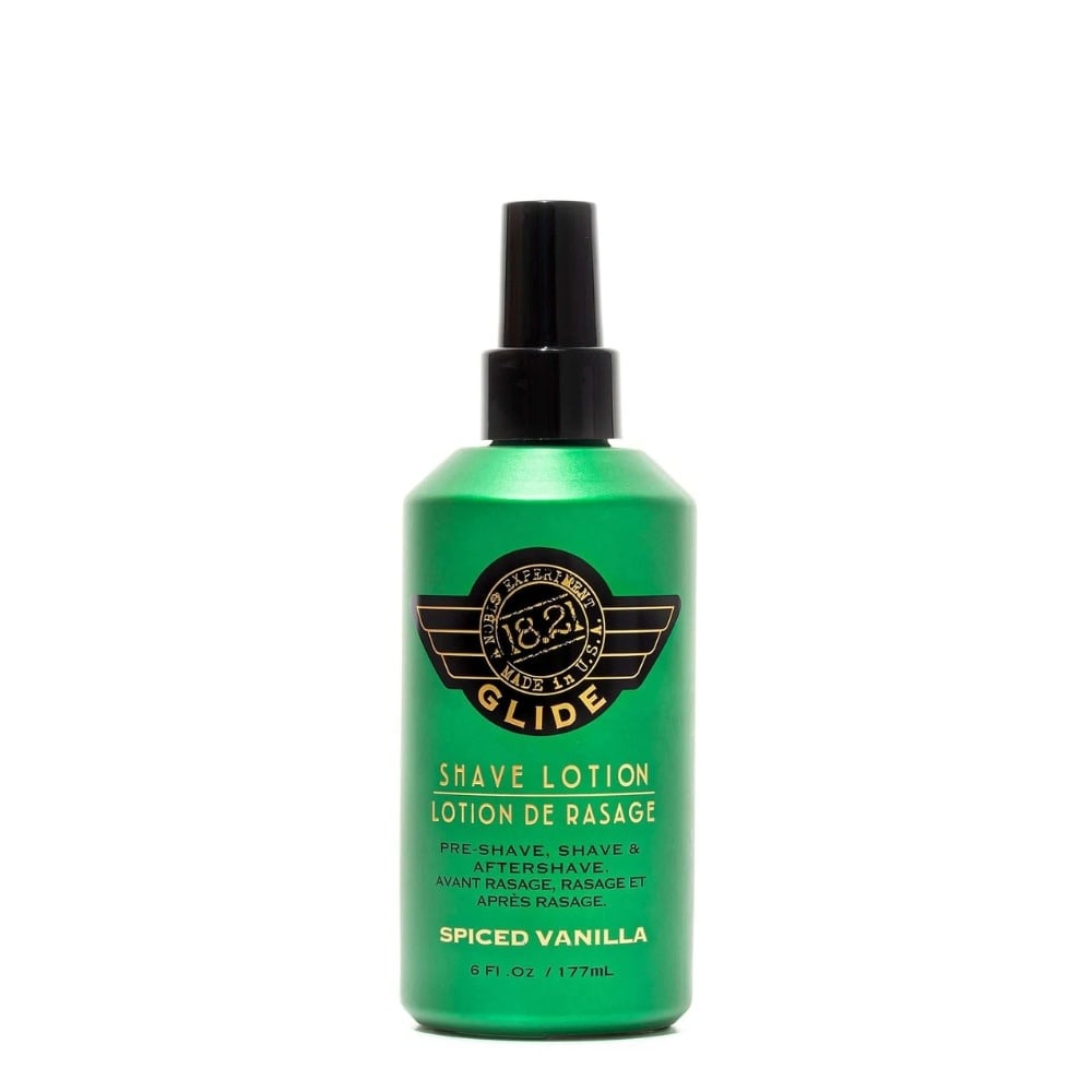 18.21 Man Made - Lotion de rasage,  avant rasage, rasage et après rasage "Spiced Vanilla Glide" - Claire, Doux et précis