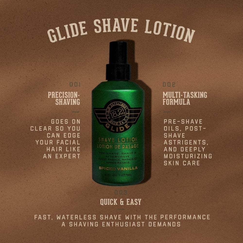 18.21 Man Made - Lotion de rasage formule hydratante avec Aloe Vera et Jojoba Biologique "Spiced Vanilla" - Claire, Doux et précis