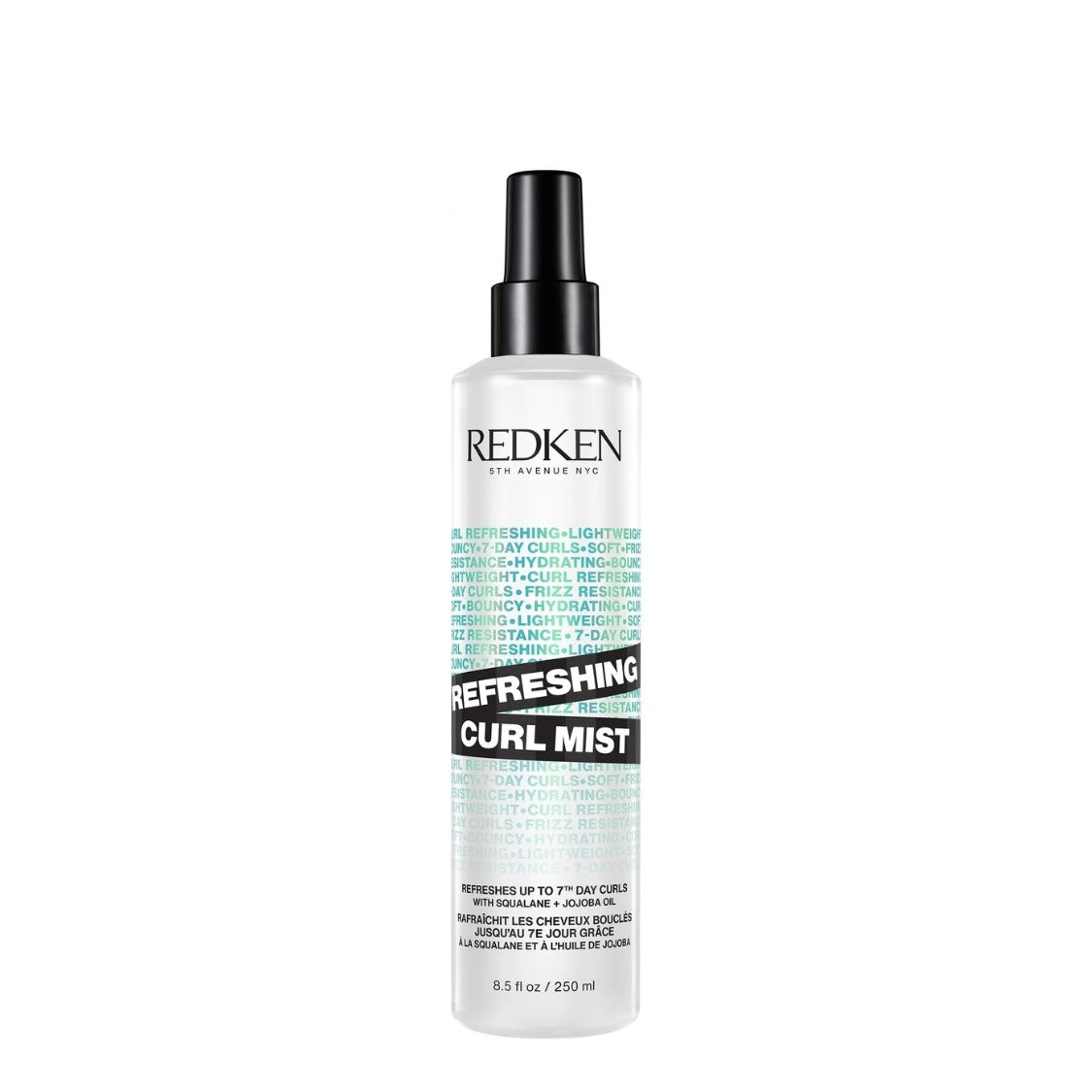 Brume rafraîchissante pour boucles "Refreshing Curl Mist" jusqu'au 7e jour - À base de squalane et d'huile de jojoba (250ml/8.5oz)
