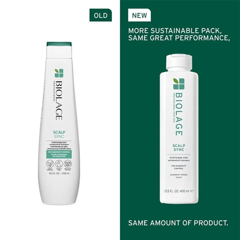 Shampoing antipelliculaire "Scalp Sync" pyrithione de zinc (400ml/13.5oz)