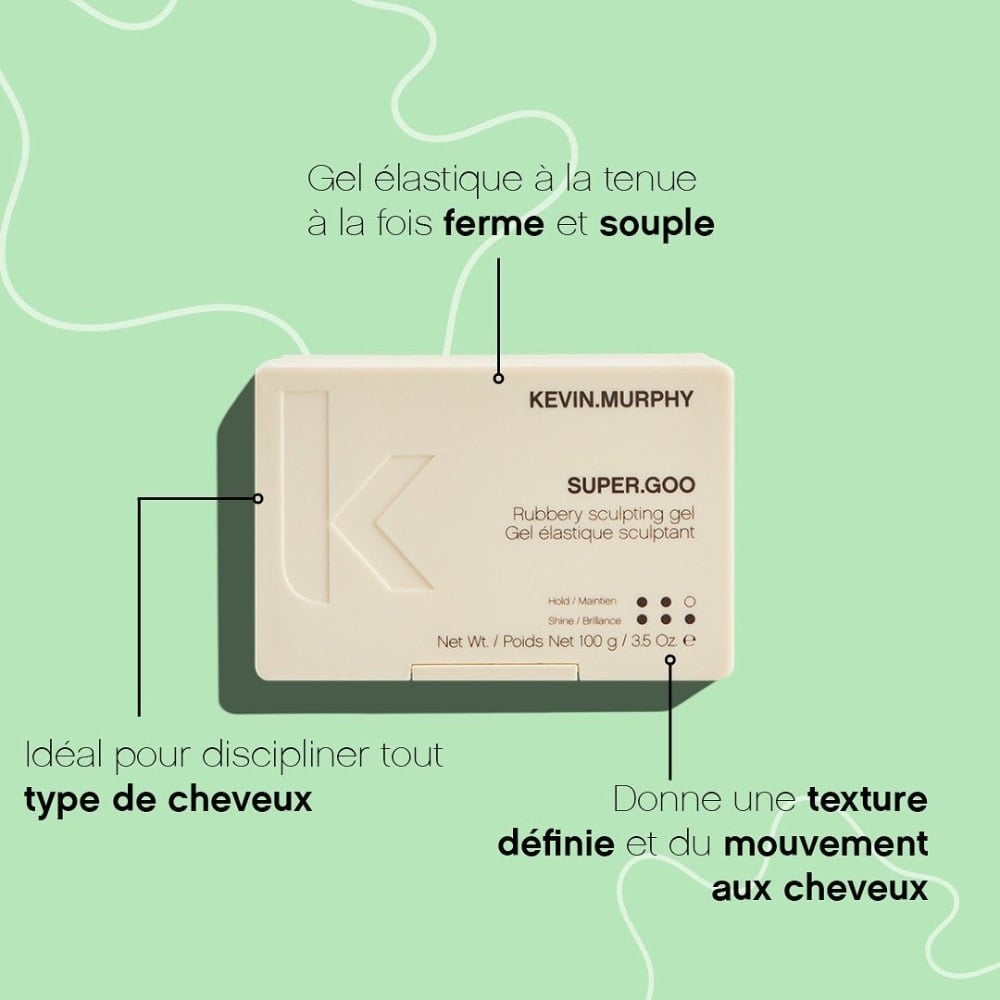 Gel élastique sculptant SUPER.GOO - Tenue ferme (100g/3.4oz)