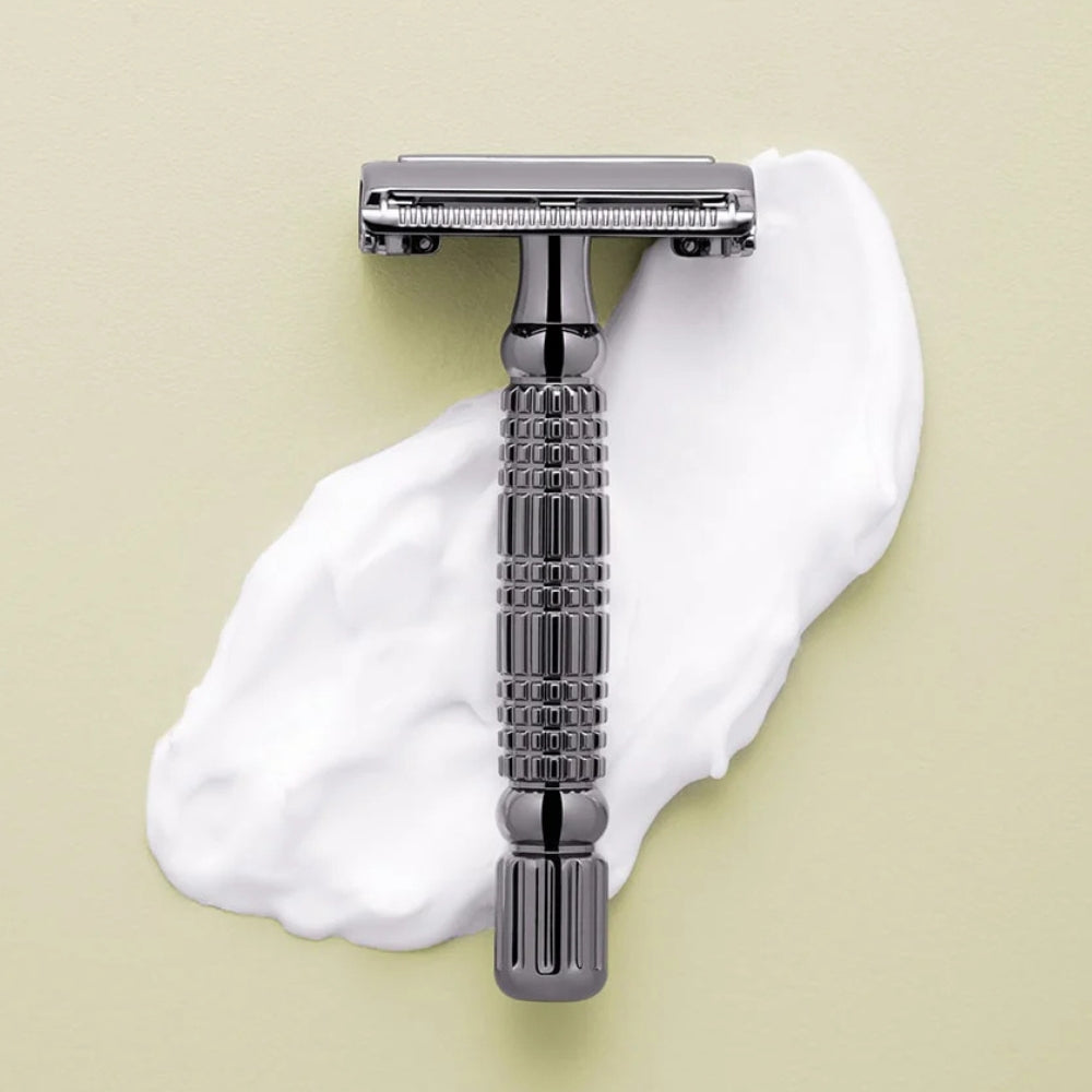 Ensemble cadeau rasage traditionnel - Gunmetal