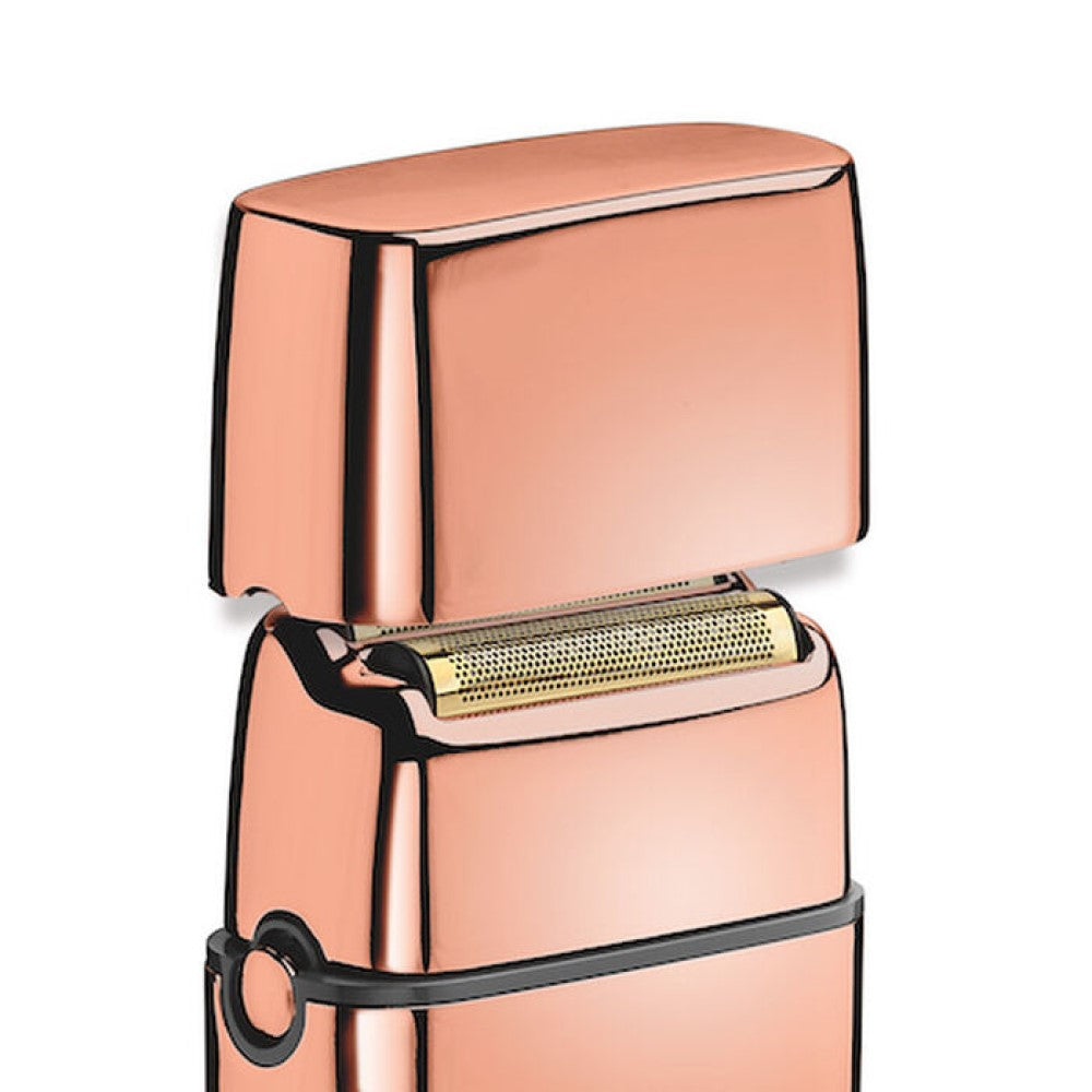 Rasoir métallique à double lames, sans fil FoilFx02 - Rose or
