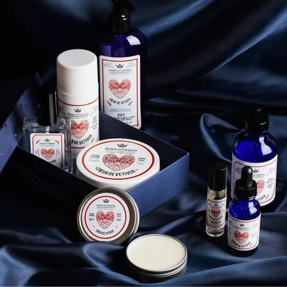 Huile à barbe 3 en 1 "Coeur de Vetiver" (28g/1.0oz)