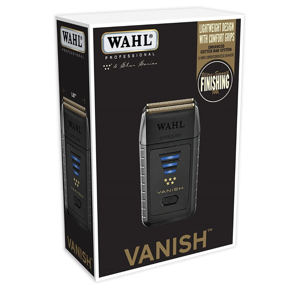 Rasoir avec ou sans fil batterie lithium-ion "5 Star Series Vanish Shaver" 100 minutes d'autonomie