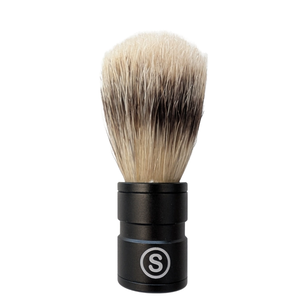 Professional 100% Natural Boar Hair Shaving Brush - Medium (22mm/0.87") - Black