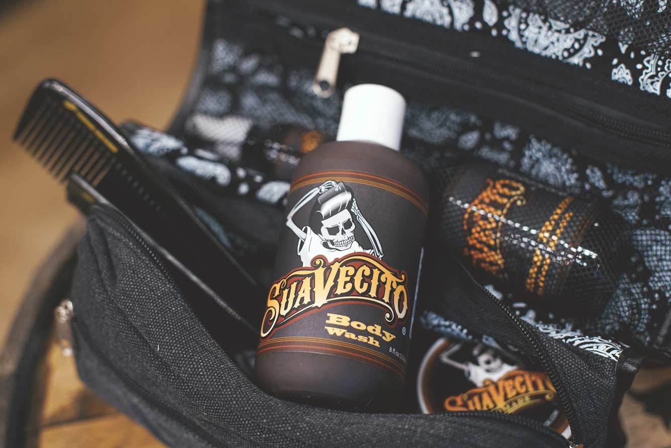 Sac de toilette pour barbier - Noir en toile - SPB X Tim Hendricks