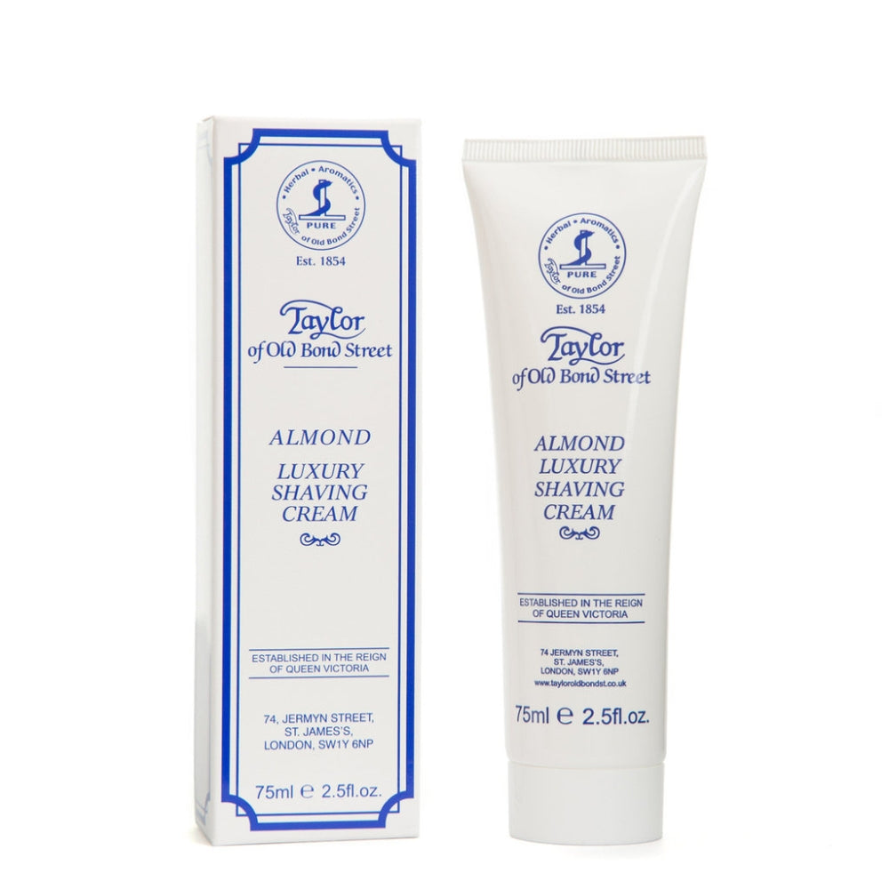 Crème à raser en tube - Amande (75ml/2.5oz)