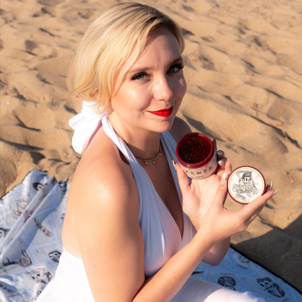 Pommade "Firm Strong Hold" Édition Santo Sunset - Tenue extra forte brillance moyenne (113g/4.0oz)