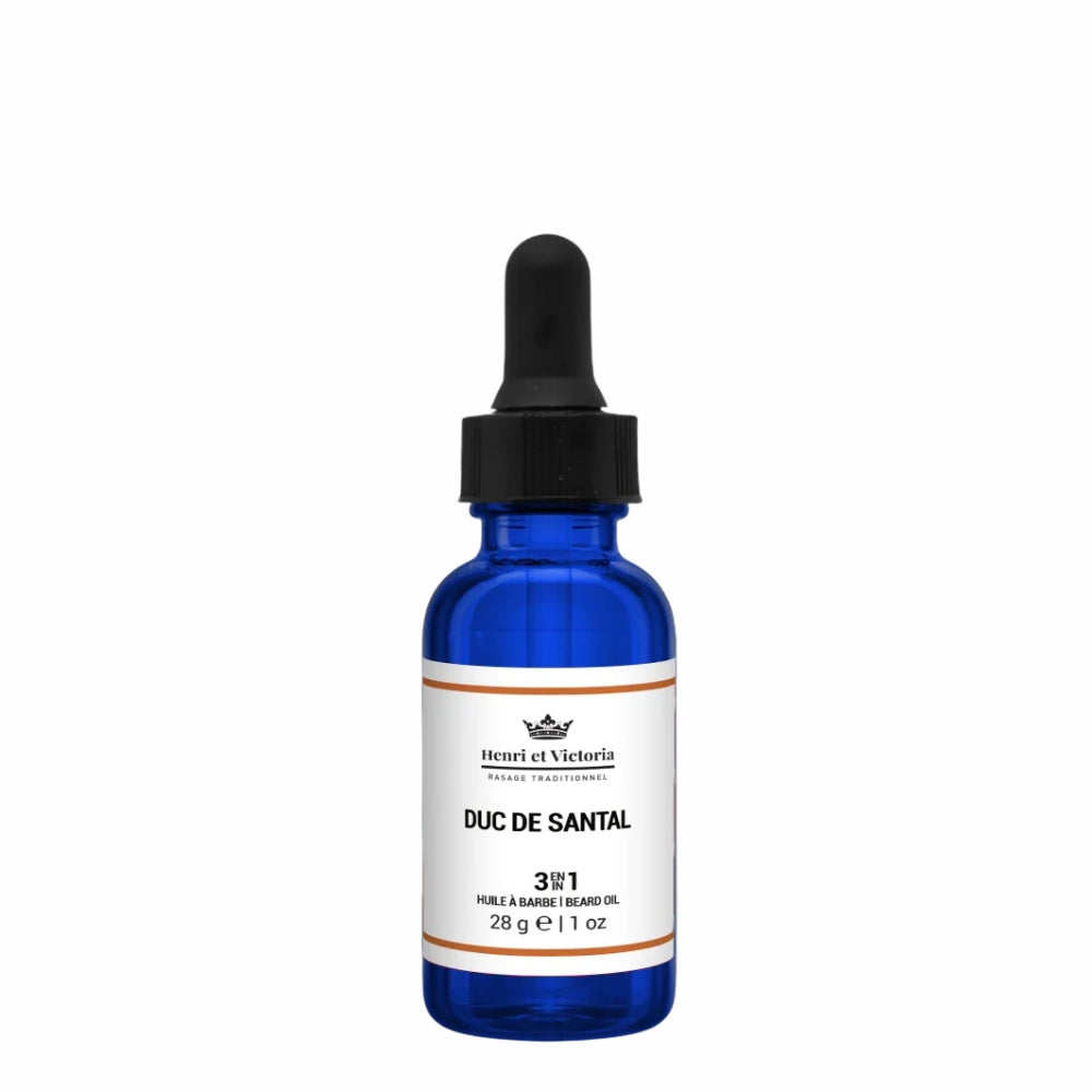 Huile à barbe 3 en 1 "Duc de Santal" (28g/1.0oz)