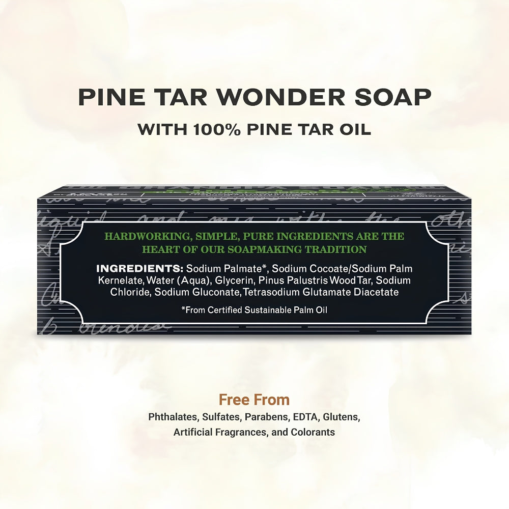 Pine Tar The Original Wonder Soap - Face Body and Hair (120g/4.25oz)