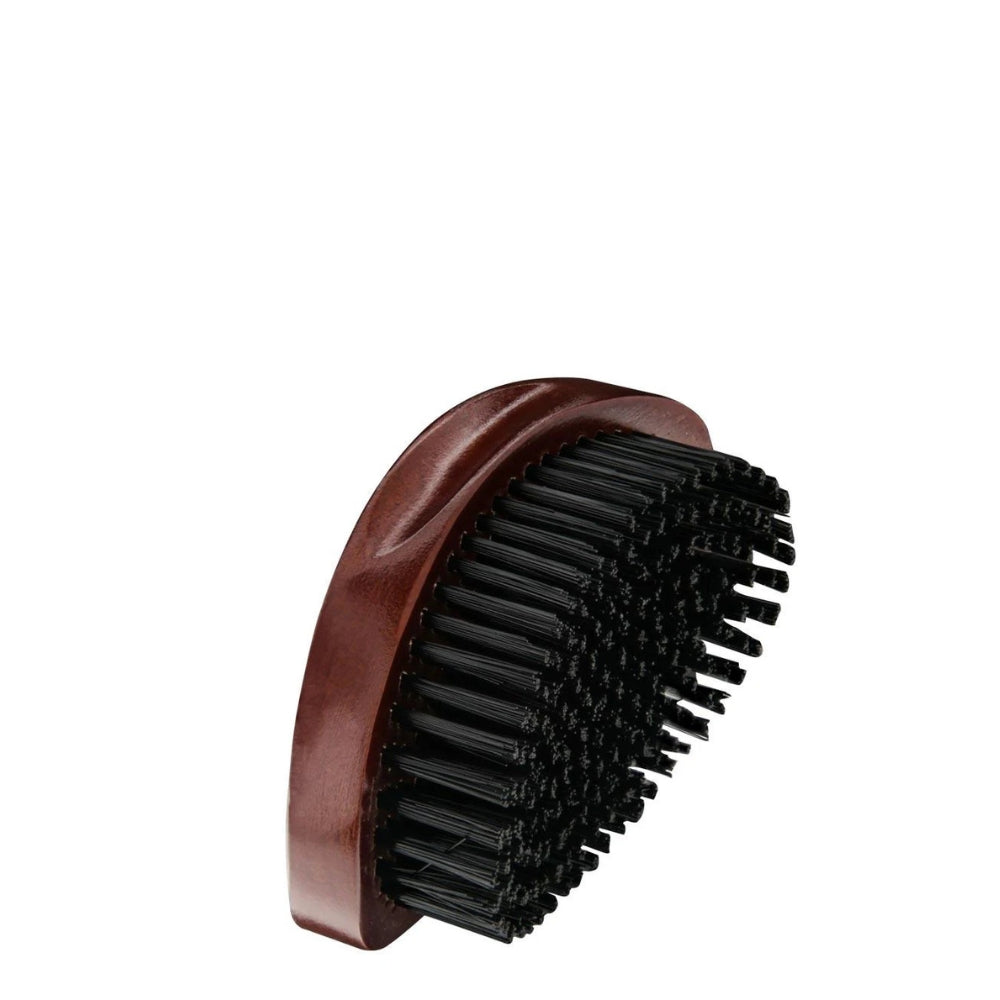 Brosse à barbe en poils synthétique "Beard Brush" résistance moyenne - Bois de cerisier