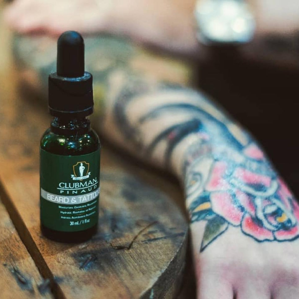 Huile à barbe et tatouage - Hydrate, revitalise et rajeunit (30ml/1.0oz)