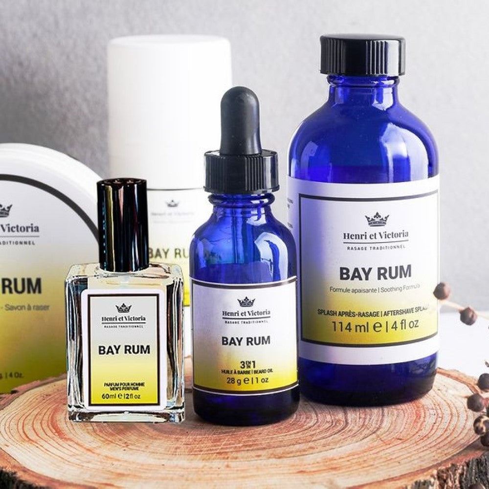 Huile à barbe 3 en 1 "Bay Rum" (28g/1.0oz)