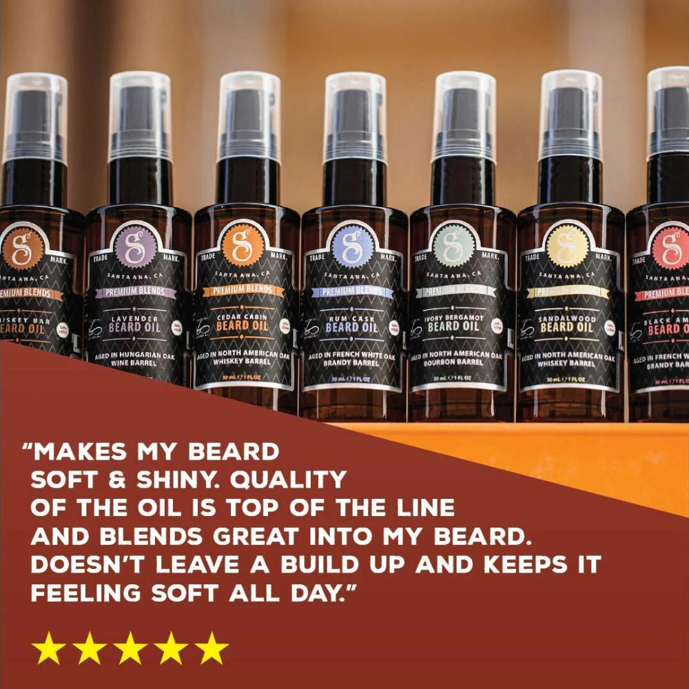 Huile à barbe "Premium Blends Beard Oil" - Bay Rum (30ml/1.0oz)