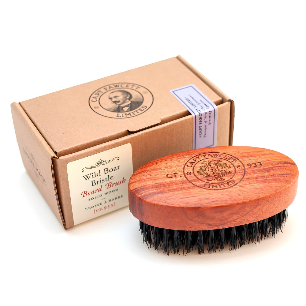 Wild Boar Bristle Beard Brush with Solid Wood Handle CF.933 (92mm/3.62" x 50mm/1.97")