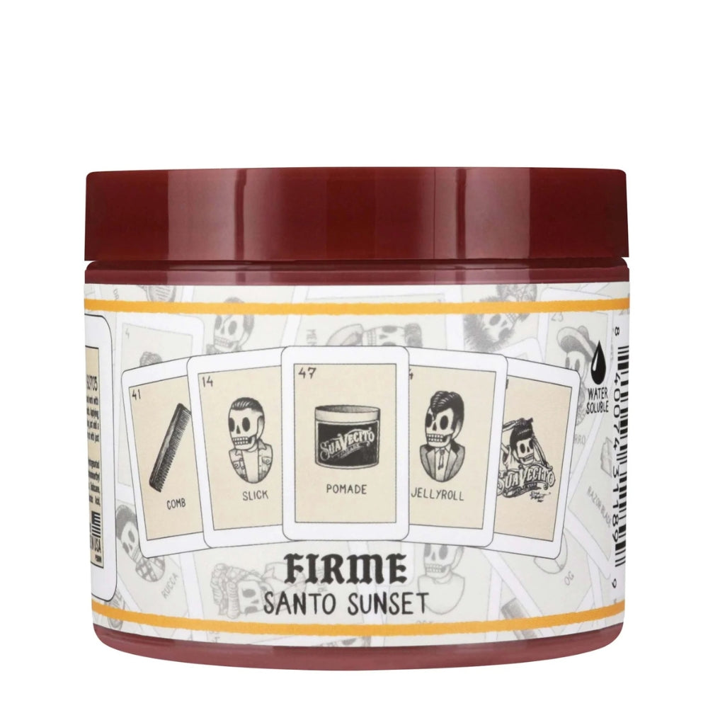 Pommade "Firm Strong Hold" Édition Santo Sunset - Tenue extra forte brillance moyenne (113g/4.0oz)