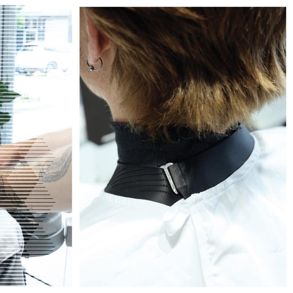 Bandes pour le coup "Barber's Neck Strips" prédécoupées, flexible, auto-adhésives et jetables (5 rouleaux x 100 feuilles) - Blanche