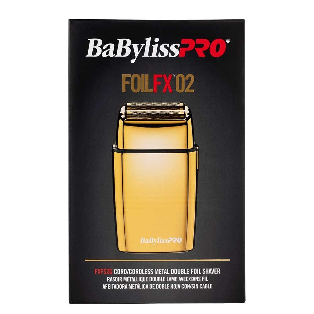 FoilFx02 Cordless Metal Double Foil Shaver - Gold