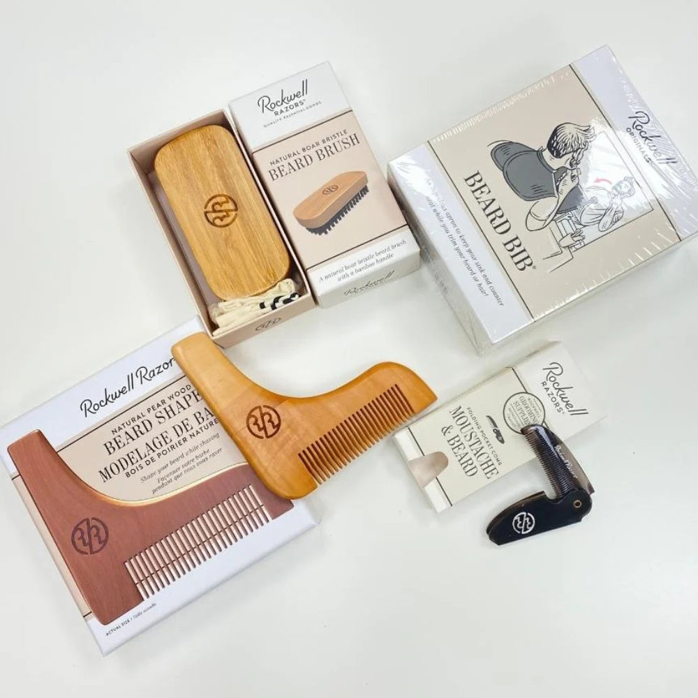 Shaper à barbe "Beard Shaper" en bois de poirier naturel (115mm/4.53")