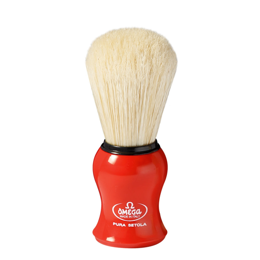 Blaireau "Pure Hog Bristle" #10065 Pure poils de porc et manche en plastique rouge - Medium (23mm/0.90")