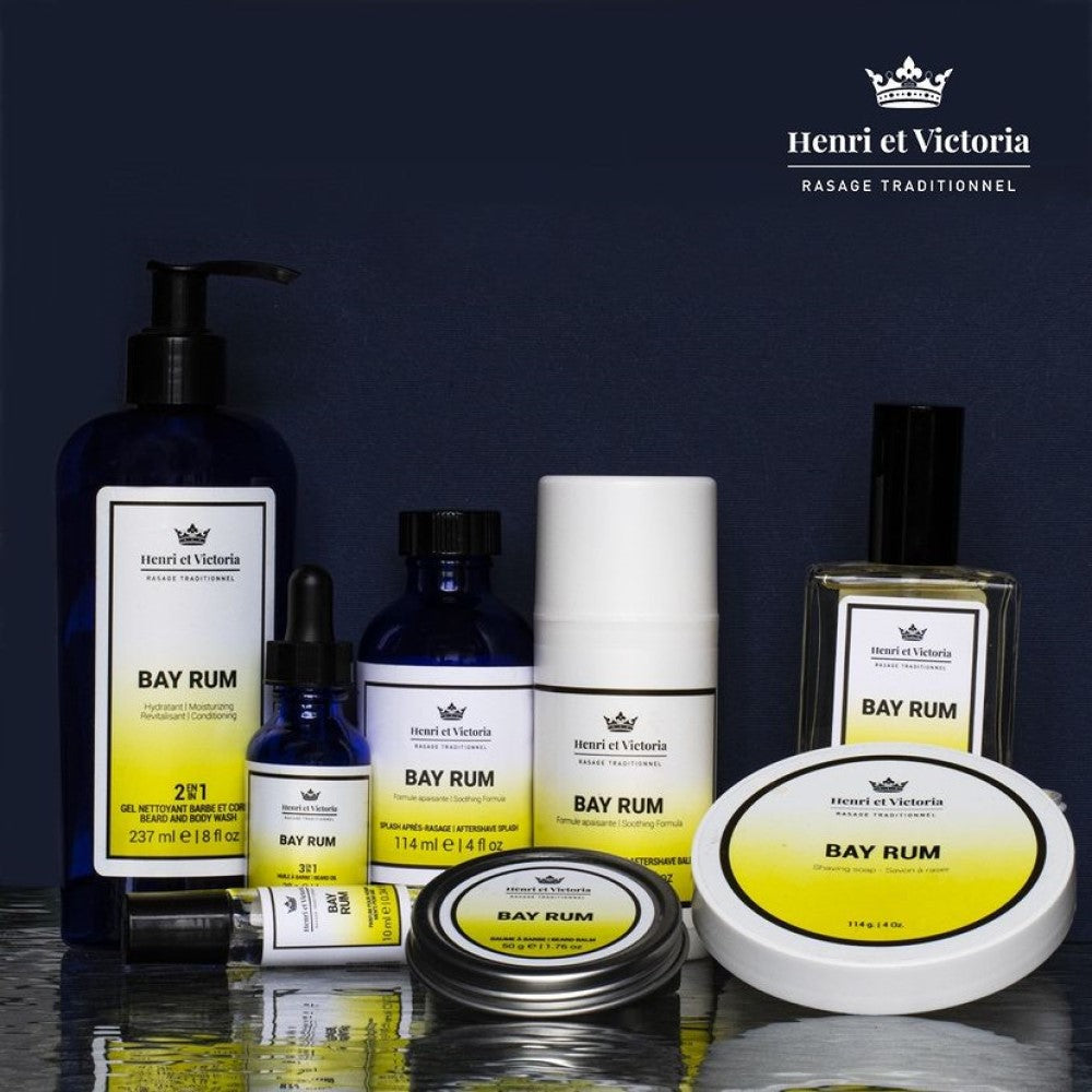 Huile à barbe 3 en 1 "Bay Rum" (28g/1.0oz)