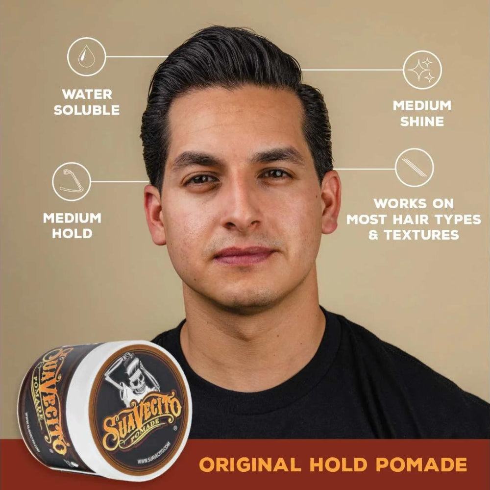 Suavecito - Pommade "Original Hold" Édition "Santo Roble" - Tenue et brillance moyenne (113ml/4.0oz)