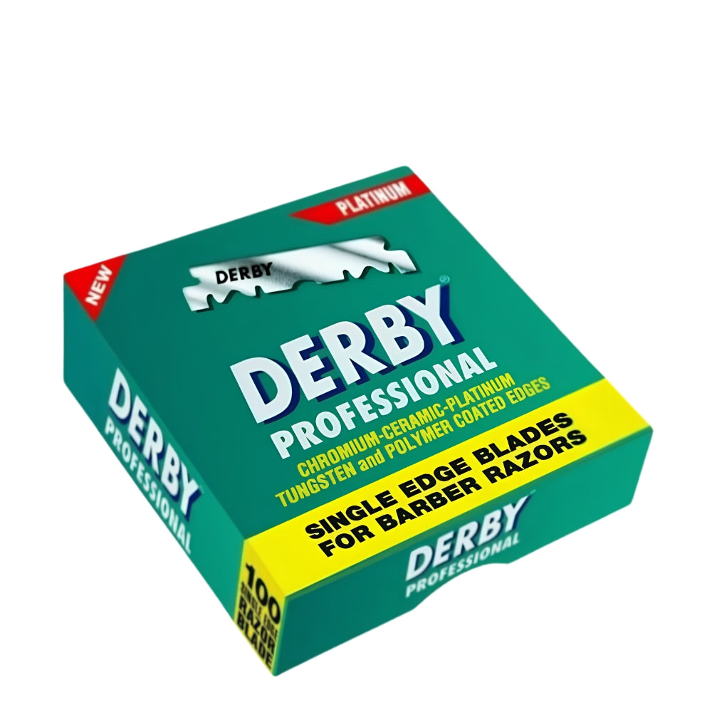 Derby - Professional Single Edge Blades for Barber Razors (100 Blades)